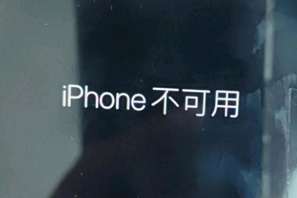 合水苹果服务网点分享锁屏界面显示“iPhone 不可用”如何解决 